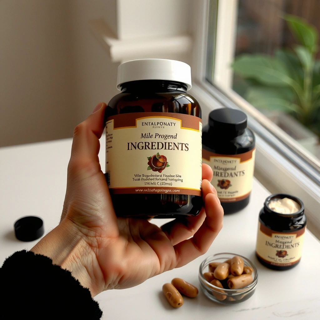 Kapsel in Hand gegen dunklen Hintergrund